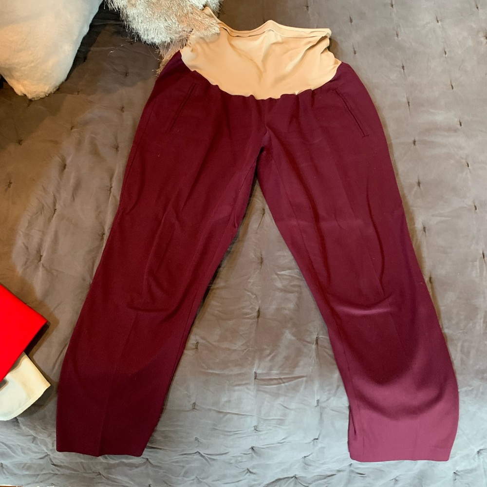 A Pea In A Pod maternity pants - maroon